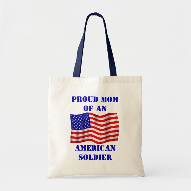 Mamá orgullosa de una bolsa de asas americana de (Frente)