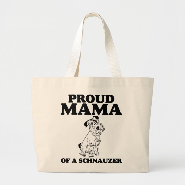 Mamá orgullosa de una bolsa de asas del Schnauzer (Frente)