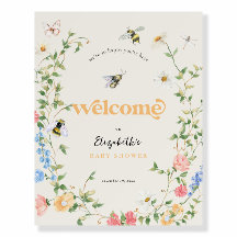 Mamá para Abeja Salvaje Bienvenida al Baby Shower