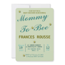 MAMÁ PARA LA INVITACIÓN DE BABY SHOWER CUTE