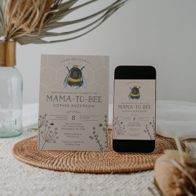 Mamá para recibir la invitación de Baby Shower (Subido por el creador)