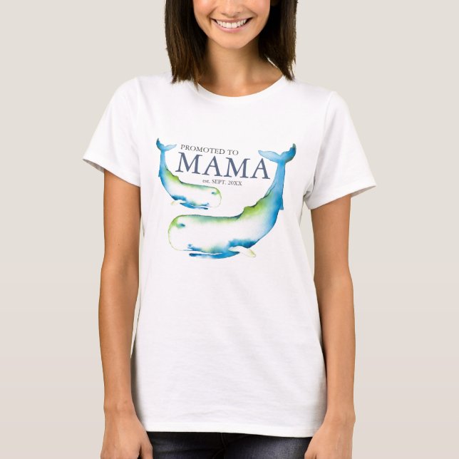 Mamá Para Ser Camisetas Promovida A Mamá (Anverso)