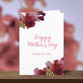 Mamá para ser floral feliz tarjeta del día de la m