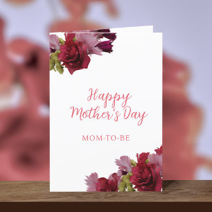 Mamá para ser floral feliz tarjeta del día de la m