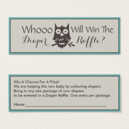 Mamá Para Ser Lechuza Baby Shower Diaper Raffle