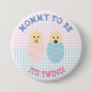 Mamá para ser mellizos chico y botón chica