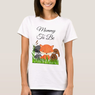 Mamá para ser Woodland criaturas Camisa de Materni
