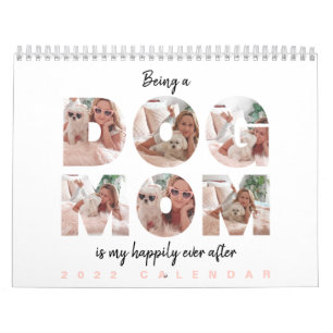 Mamá Perro Calendario de texto personalizado con