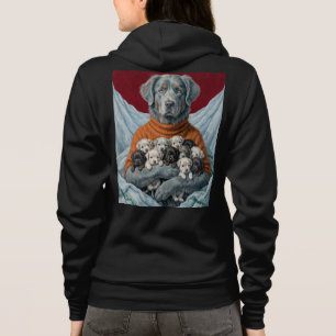 Mamá Perro Con 11 Cachorros Sudadera Mujeres - Ren