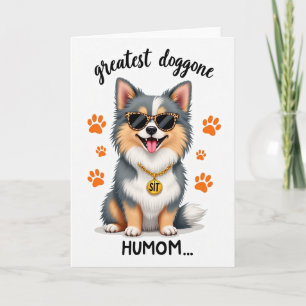 Mamá Perro Genial Tarjeta de Buen Humor