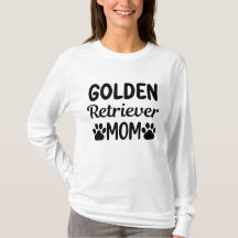 Mamá Perro Retriever Dorado Amante Camiseta Manga 