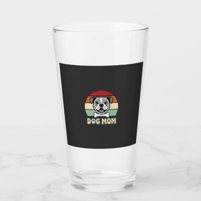 Mamá Perro Retro Vector Bulldog (Anverso)