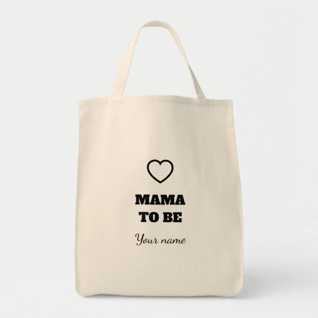 Mamá Personalizada Para Ser La Bolsa De Tote - Per (Frente)