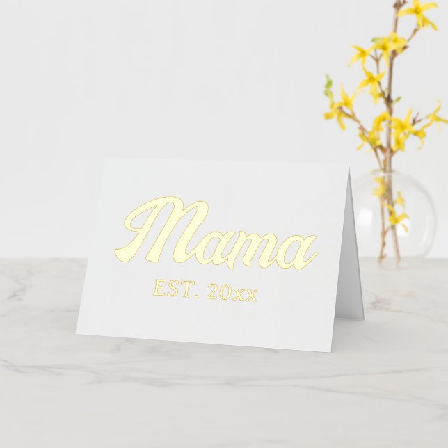 Mama personalizado año texto personalizado corazon (flor amarilla)