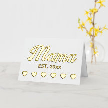 Mama personalizado año texto personalizado corazon
