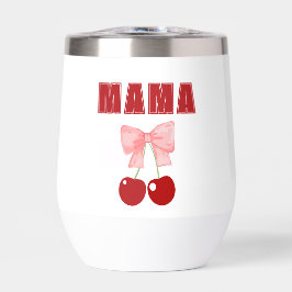 Mama Pink Bow and Red Cherries, estilo coqueta
