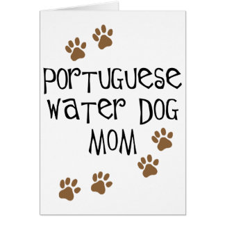 Mamá portuguesa del perro de agua