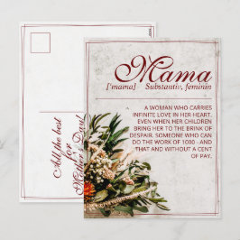 Mamá: postal de vacaciones simplemente irremplazab