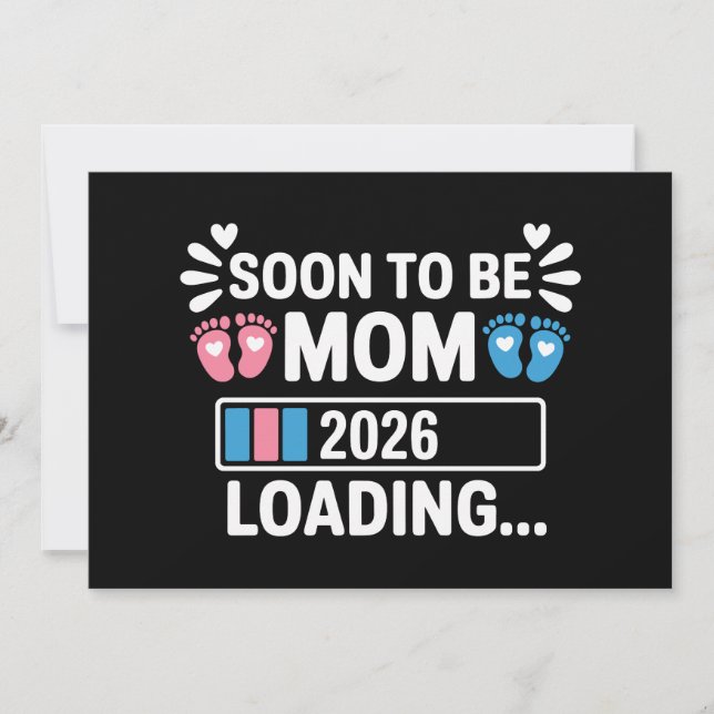 Mamá Pronto 2026 Anuncio de Embarazo Cargando (Anverso)