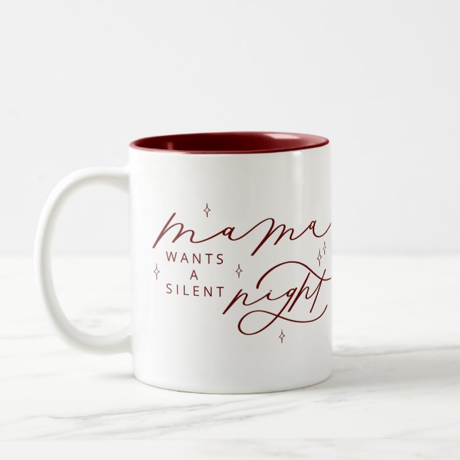 Mamá quiere una taza navideña de Navidades nocturn (Izquierda)