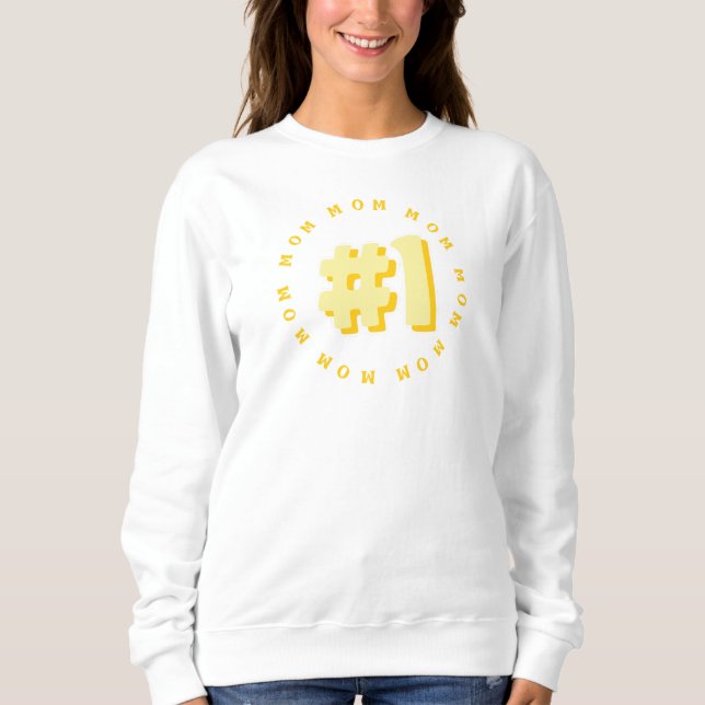 MAMÁ: Regalo del día de la madre, sudadera moderna (Anverso)