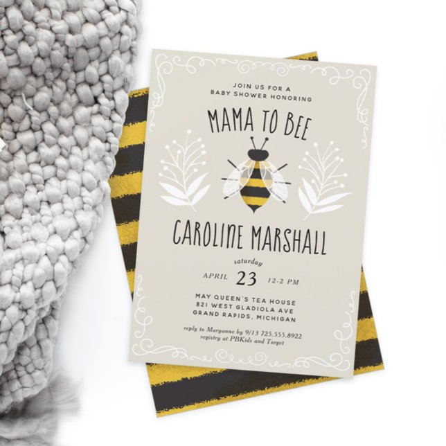 Mamá rústica recibe invitación de Baby Shower (Subido por el creador)