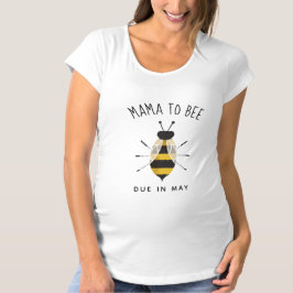 Mamá rústica va a ser camiseta de maternidad con v