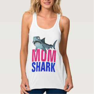 MAMÁ SHARK FUNNY T-SHIRS & TANK TOPS