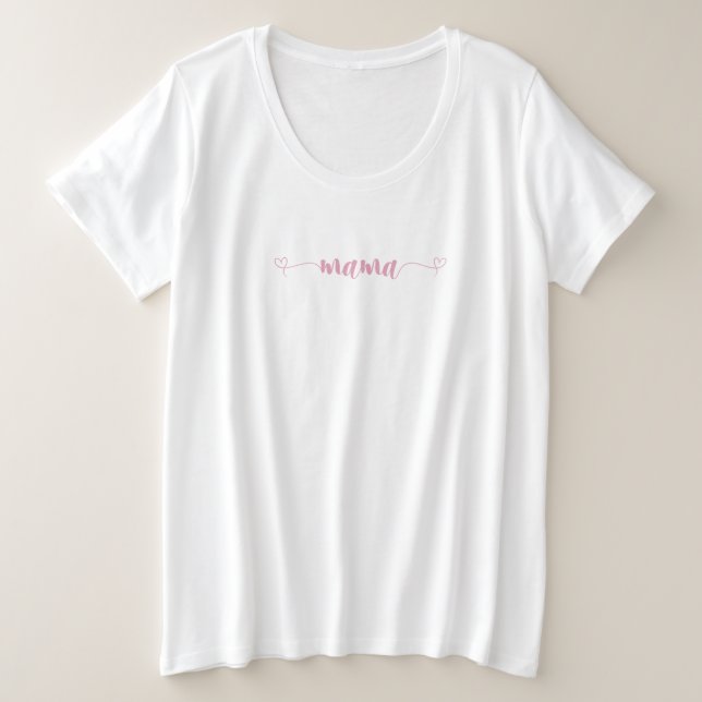 Mama Simple Minimalista Camiseta (Anverso del diseño)