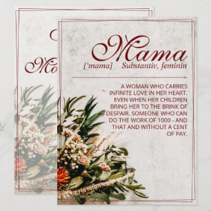 Mamá - simplemente insustituible - Ramo