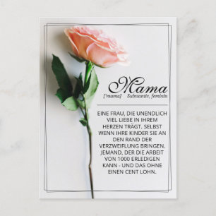 Mamá - Simplemente Insustituible   Tarjeta Clásica