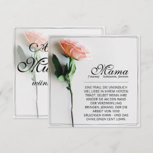 Mamá - Simplemente irremplazable Tarjeta clásica