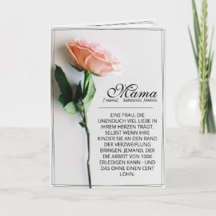 Mamá - Simplemente irremplazable Tarjeta clásica