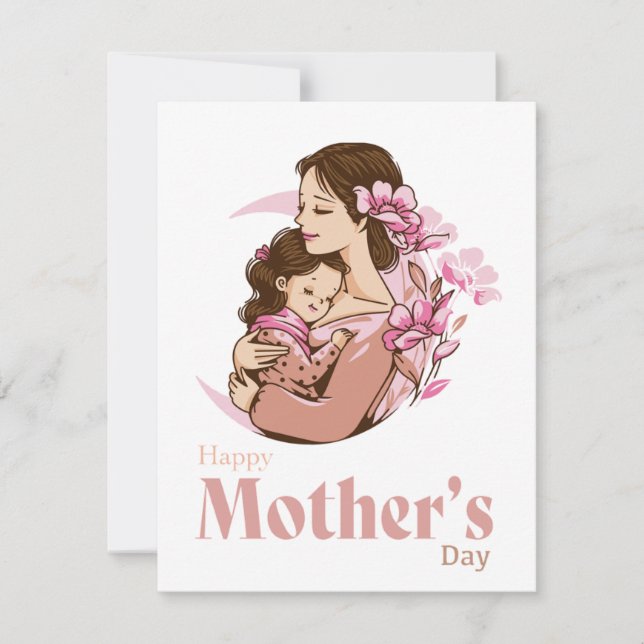 Mamá sostiene el día de la madre de la hija de un  (Anverso)