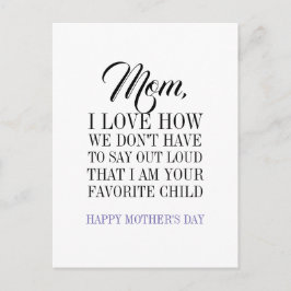 Mamá, soy tu postal favorita del Día de la Madre