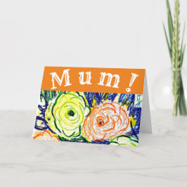 ¡mamá! Tarjeta