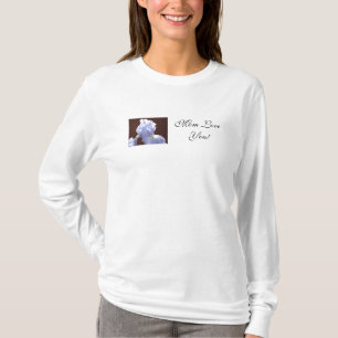 ¡Mamá te ama! Camisetas Flor de Iris Azul para Dam