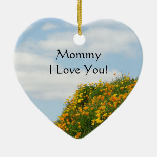 ¡Mamá te quiero! adornos regalos Blue Sky Poppy
