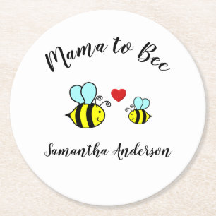 Mama to Bee - Posavasos de papel