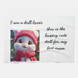 Mamá Toallas de cocina de plantilla de muñeca cúrc