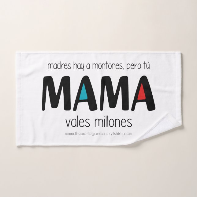 Mama vales millones (Toalla de mano)