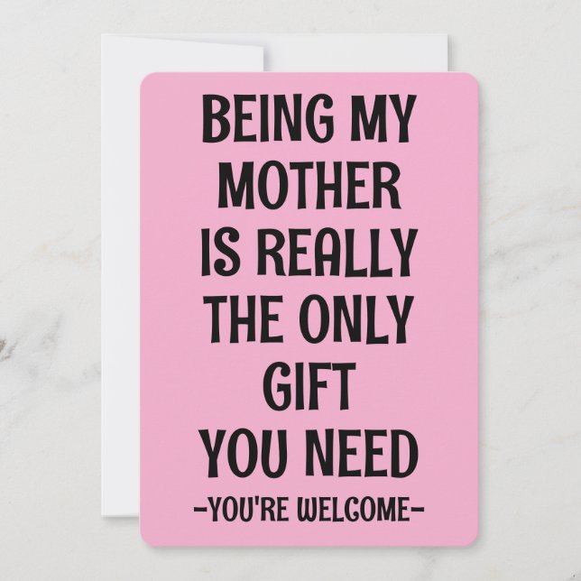 Mamá y Abuela, Idea de regalo de tarjeta del Día d (Anverso)