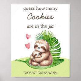 Mamá y Baby Sloan Adivinan Cuántos Posters De Los