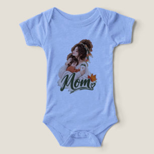 Mamá y bebé acogedores de otoño niños Amor de ot