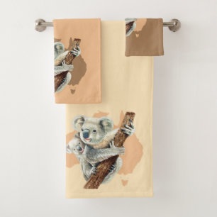 Mamá y bebé de Koala