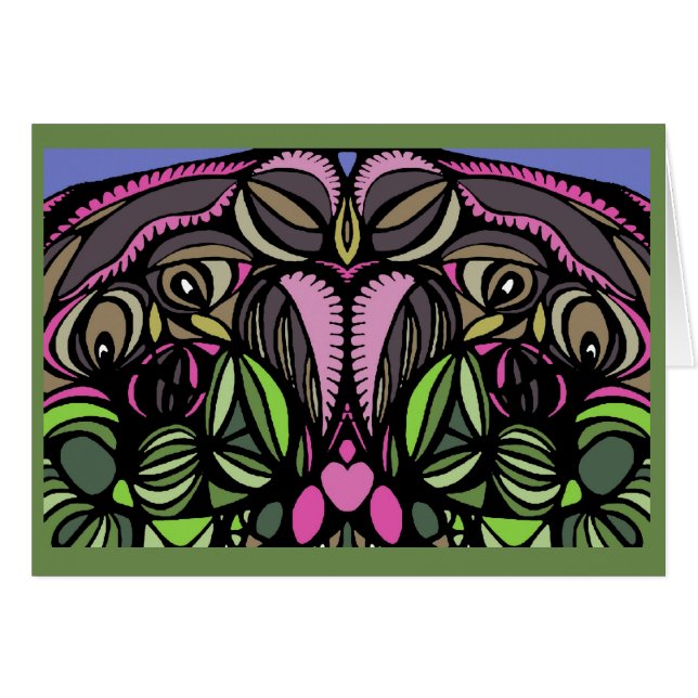 Mamá y bebé Pájaro-Verdes (Anverso (Horizontal))