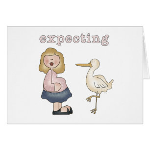 Mamá y cigüeña expectantes