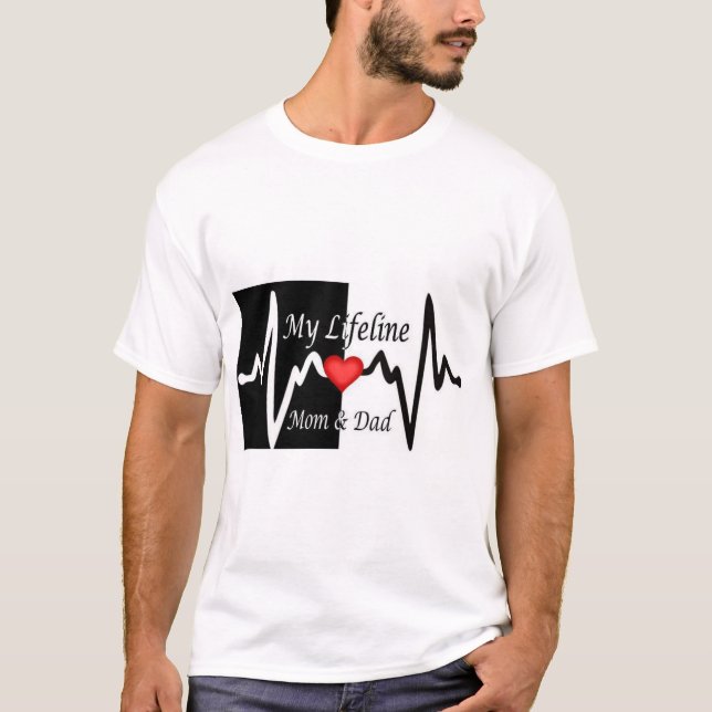 Mamá y papá 💗 camiseta bebé - dulce, suave y llen (Anverso)