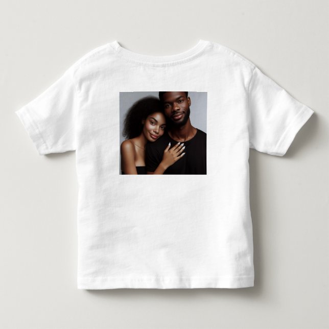 Mamá y papá niños enemigos de la camiseta (Reverso)