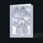 mamá y papá, tarjeta feliz de navidades de snowman<br><div class="desc">mamá y papá,  feliz tarjeta de navidades de snowman - feliz Navidad</div>
